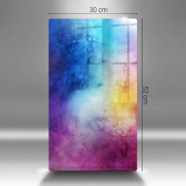 Glashällskydd modern Rainbow akvarell fläckar