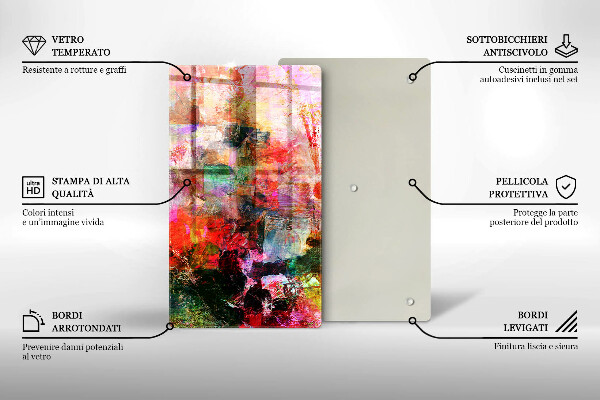 Spisskyddsplatta modern Måla abstraktion