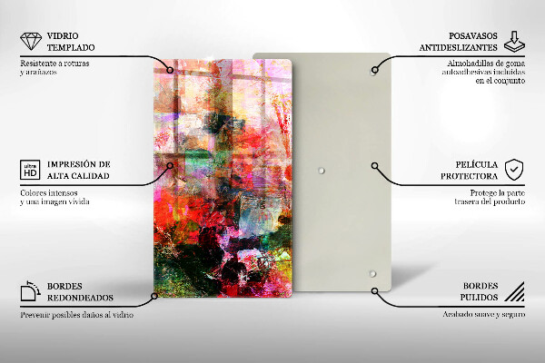 Spisskyddsplatta modern Måla abstraktion