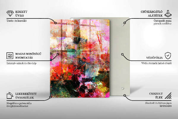 Spisskyddsplatta modern Måla abstraktion