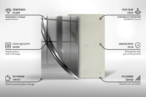 Glashällskydd modern Metallabstraktion