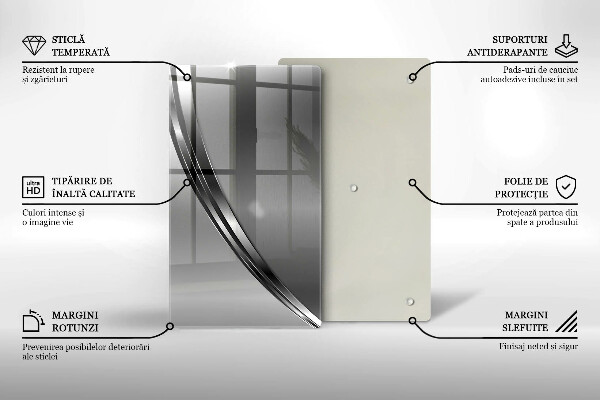 Glashällskydd modern Metallabstraktion