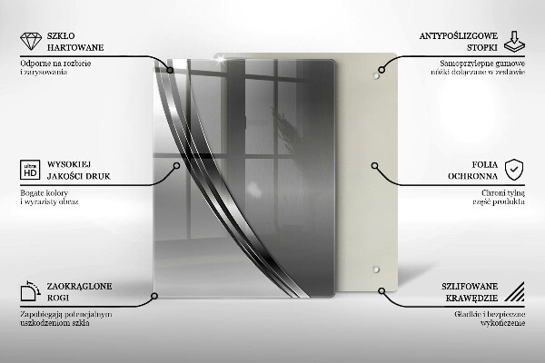 Glashällskydd modern Metallabstraktion