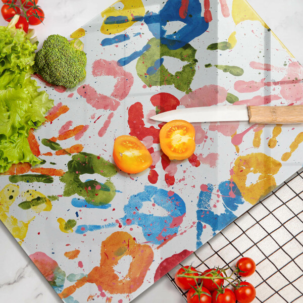 Glashällskydd modern Spår av barnhänder