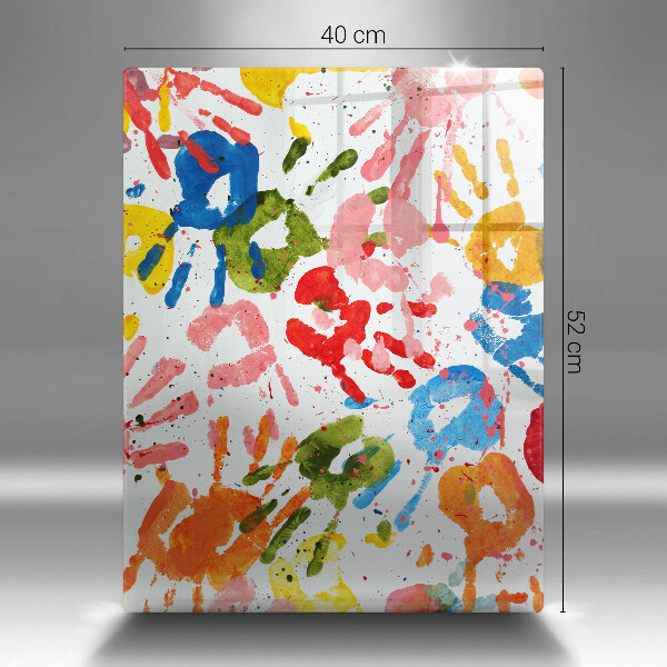 Glashällskydd modern Spår av barnhänder