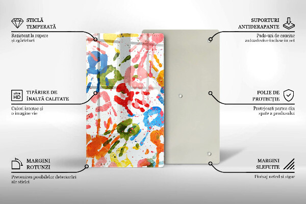 Glashällskydd modern Spår av barnhänder