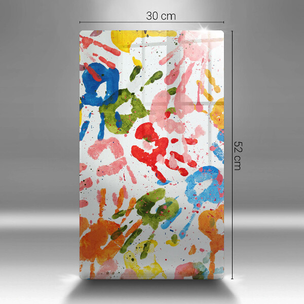 Glashällskydd modern Spår av barnhänder