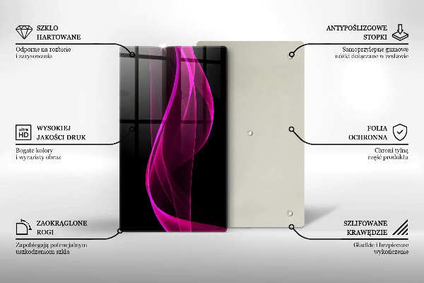 Glashällskydd modern Rosa abstraktion