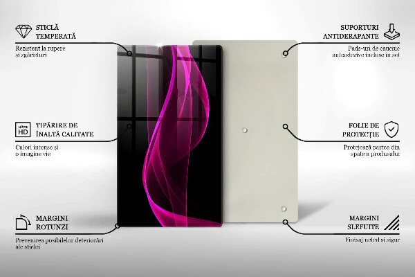 Glashällskydd modern Rosa abstraktion