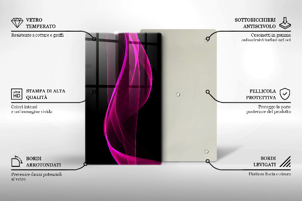 Glashällskydd modern Rosa abstraktion