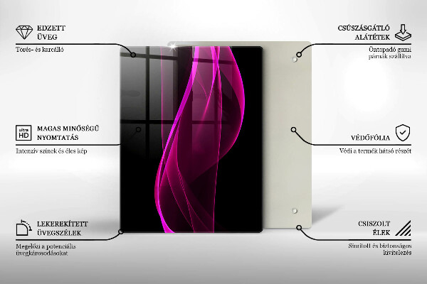 Glashällskydd modern Rosa abstraktion