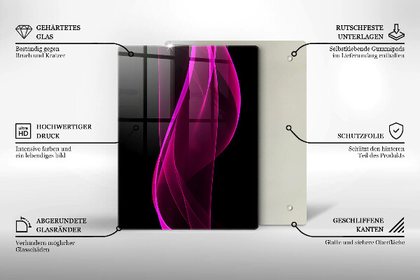 Glashällskydd modern Rosa abstraktion