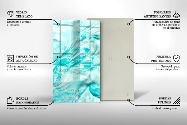Glashällskydd modern Abstraktionsfärger