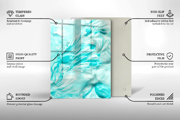 Glashällskydd modern Abstraktionsfärger