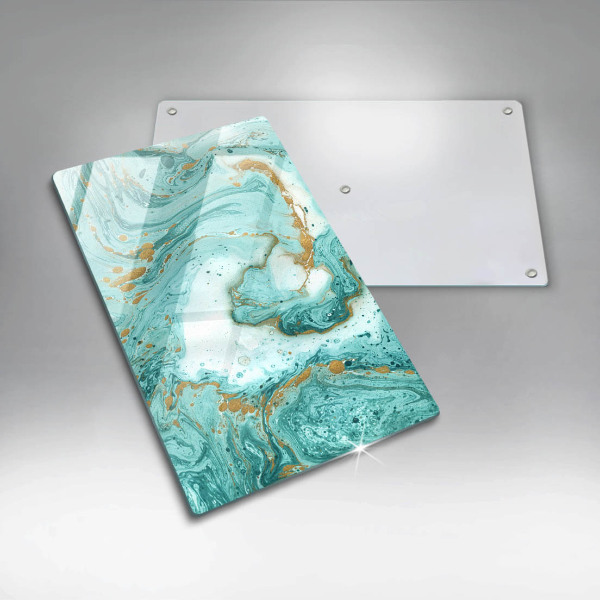 Glashällskydd modern Blå abstraktion