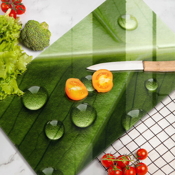 Spisskyddsplatta modern Natur dagg och löv