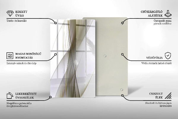 Spisskyddsplatta modern Abstrakta linjer design