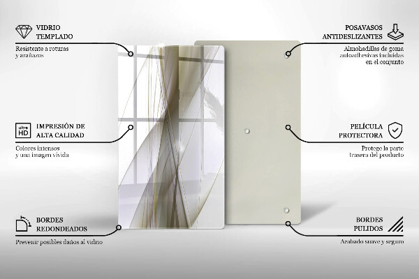Spisskyddsplatta modern Abstrakta linjer design