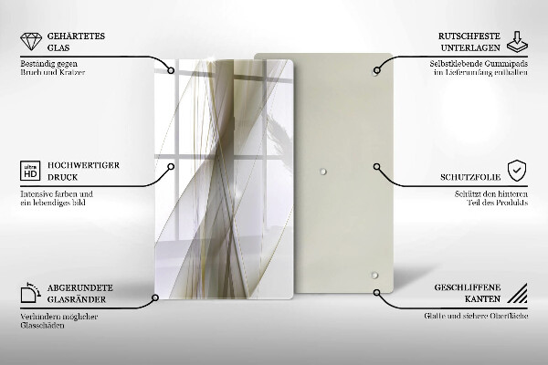 Spisskyddsplatta modern Abstrakta linjer design