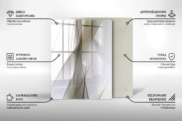 Spisskyddsplatta modern Abstrakta linjer design