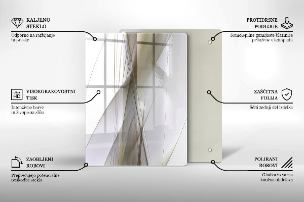 Spisskyddsplatta modern Abstrakta linjer design