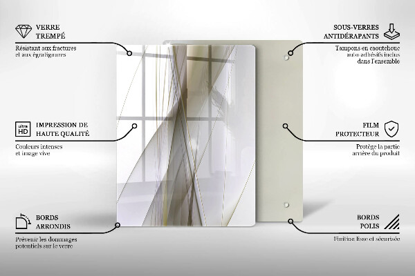 Spisskyddsplatta modern Abstrakta linjer design