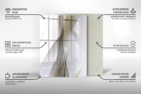 Spisskyddsplatta modern Abstrakta linjer design