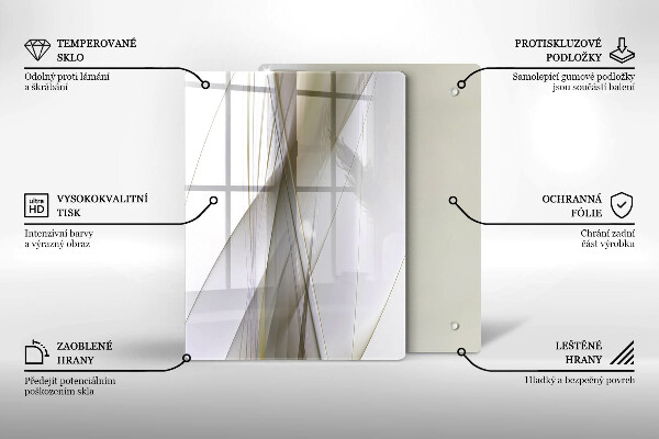 Spisskyddsplatta modern Abstrakta linjer design