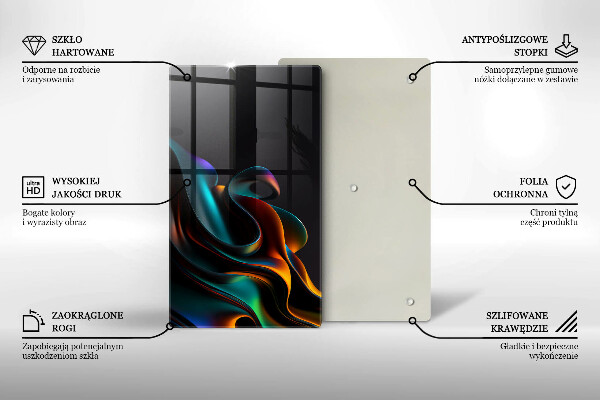 Glashällskydd modern Färgglad abstraktion