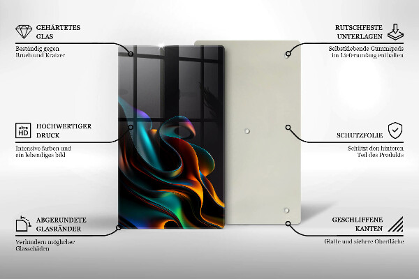 Glashällskydd modern Färgglad abstraktion