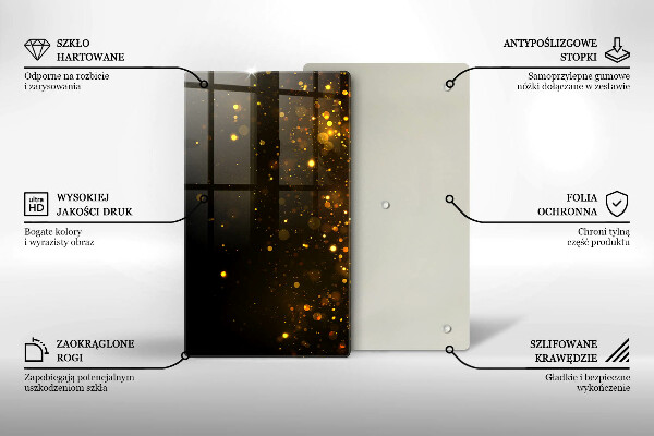 Kokkärlskydd modern Guld glitter