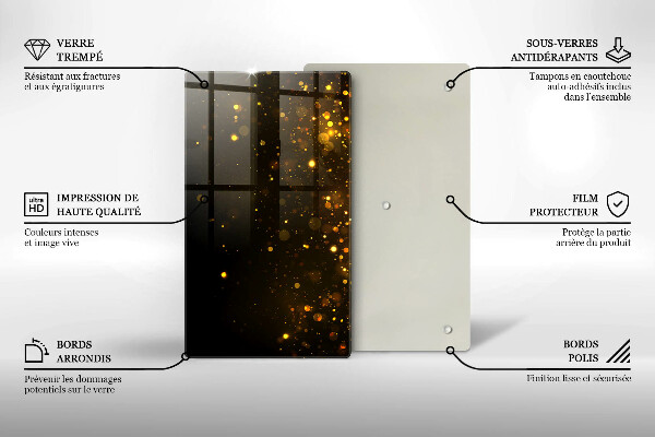 Kokkärlskydd modern Guld glitter