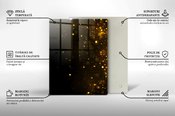 Kokkärlskydd modern Guld glitter