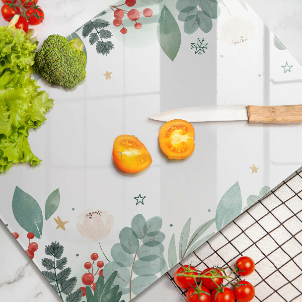 Spisskyddsplatta modern Akvarell blad