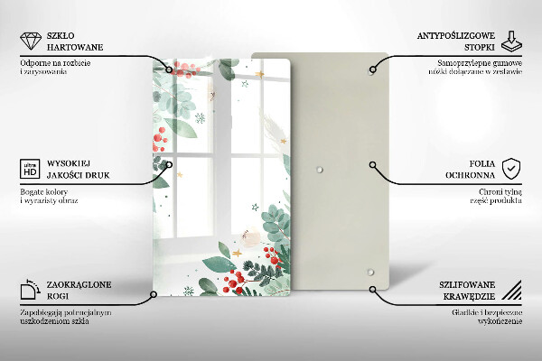 Spisskyddsplatta modern Akvarell blad