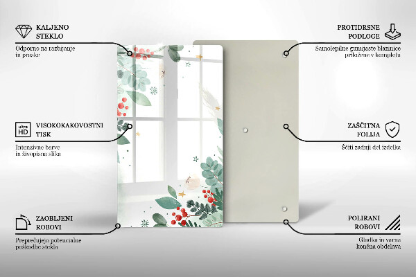 Spisskyddsplatta modern Akvarell blad