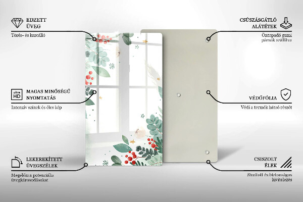 Spisskyddsplatta modern Akvarell blad