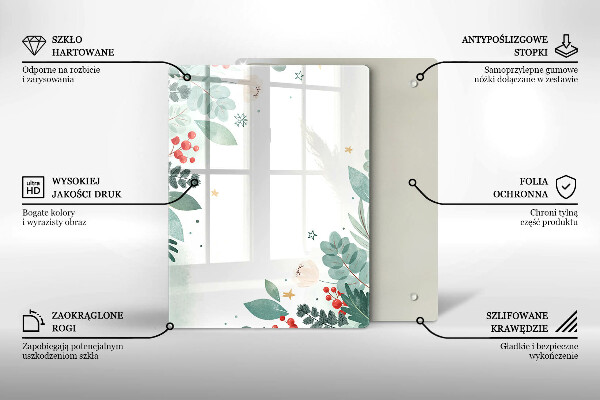 Spisskyddsplatta modern Akvarell blad