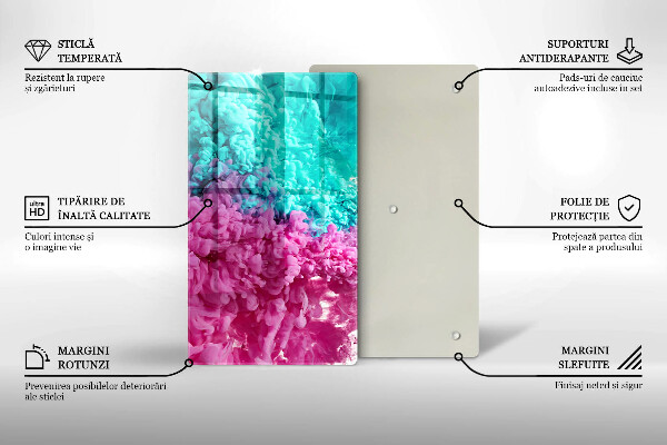 Kokkärlskydd modern Turkos rosa rök