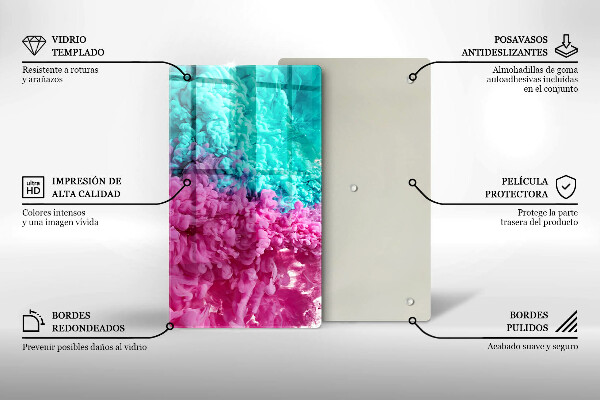 Kokkärlskydd modern Turkos rosa rök