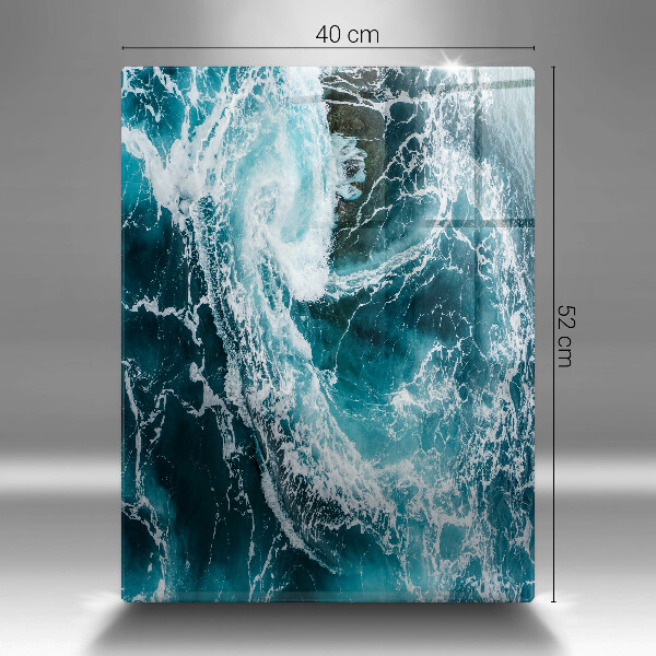 Kokkärlskydd modern Skummande vattenvågor