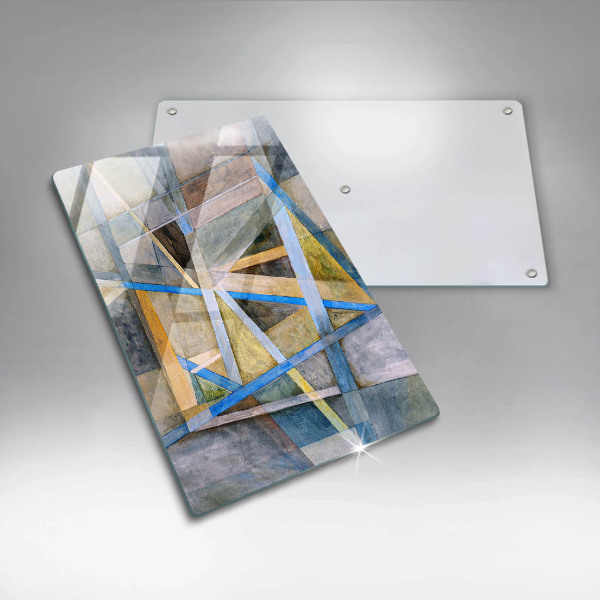 Spisskyddsplatta modern Målade linjer abstraktion