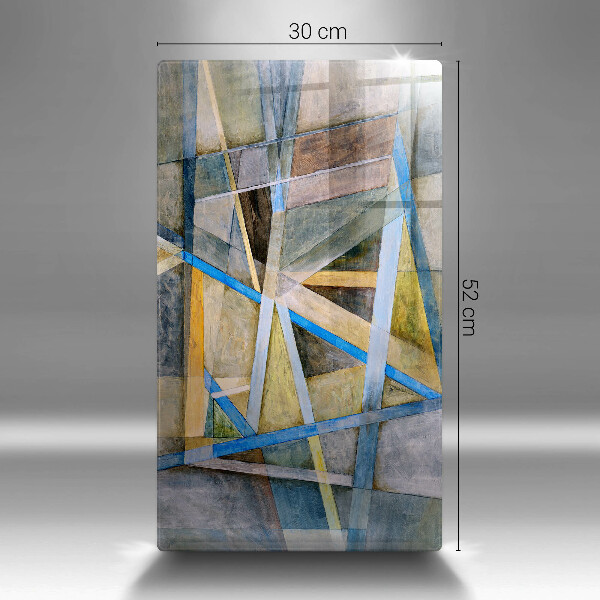 Spisskyddsplatta modern Målade linjer abstraktion