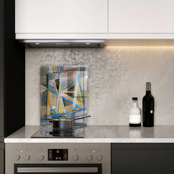 Spisskyddsplatta modern Målade linjer abstraktion