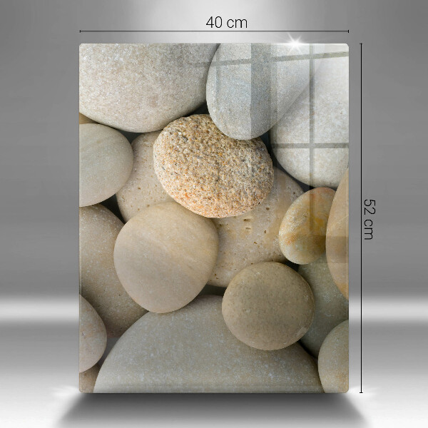 Spisskyddsplatta modern Ovalt stenmönster