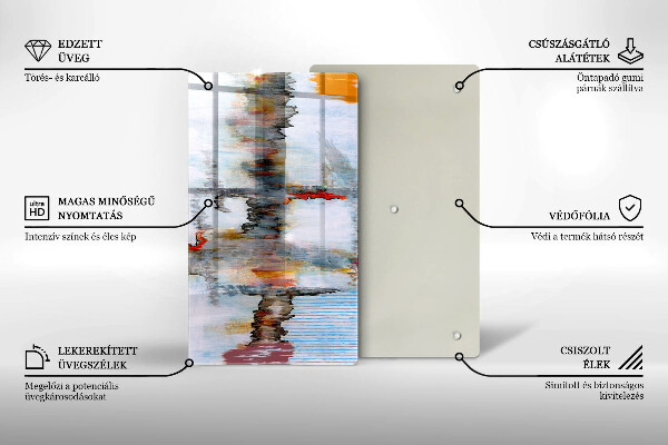 Spisskyddsplatta modern Abstraktionsfärger