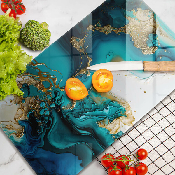 Skydd för induktionsspis modern Turkos abstraktion