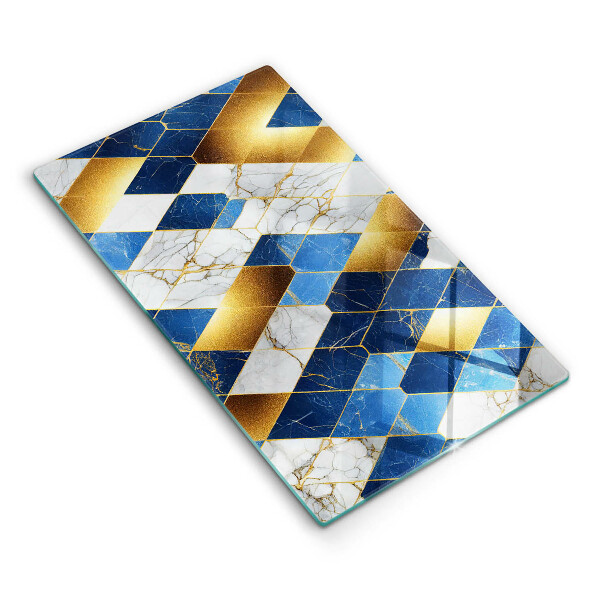 Skydd för induktionsspis modern Gyllene romb marmor