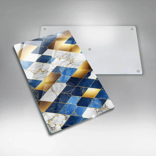 Skydd för induktionsspis modern Gyllene romb marmor