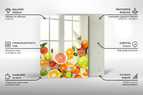 Skydd för induktionsspis modern Citrusfrukter